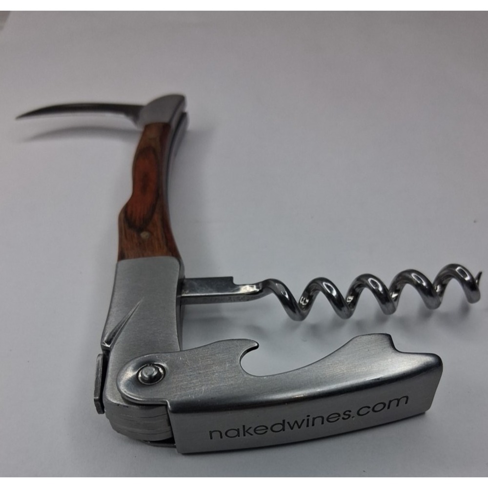 Wood Inlay Handle Corkscrew  Wine Promotion Bartender, bottle opener, foil cut - Picture 5 of 6